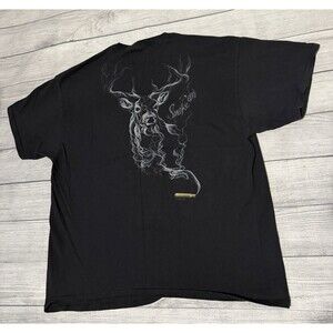 Buck Wear Shirt Mens 2XL Black Smoke 'Em Deer Hunting Graphic Tee Short Sleeve